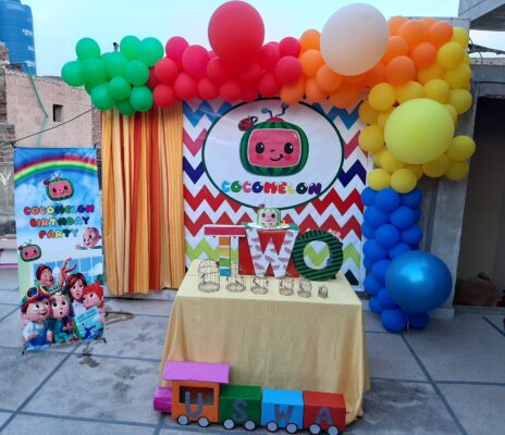 Birthday Decoration Themes, Cocomelon Birthday Theme in Lahore | Birthday Decoration Lahore